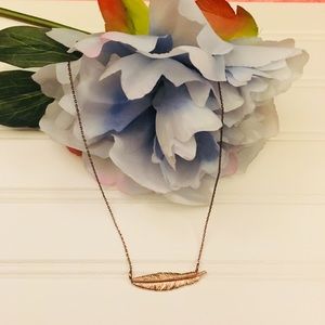 Bronze Feather Statement Necklace ❤️❤️